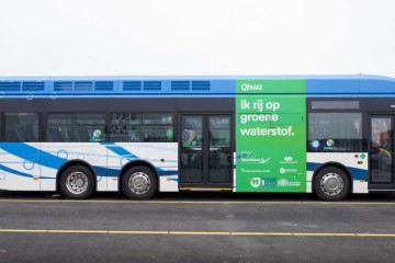 Qbuzz met waterstofbus in Groningen